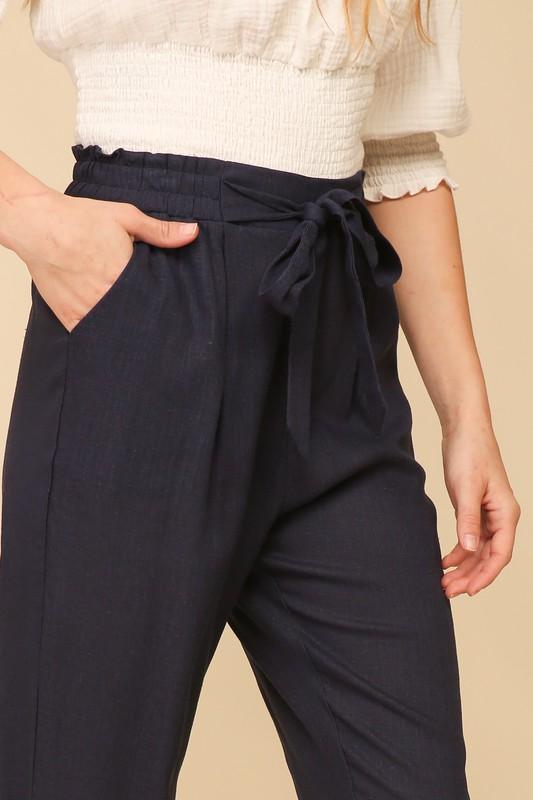 Cropped Paperbag Pants - Simply Fabulous Boutique
